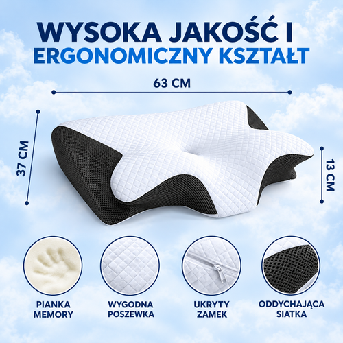 Ovelo NeckRelief — Ortopedyczna Poduszka Motylkowa na Ból Szyi i Karku